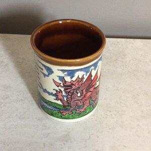 Wales Decorative Red Dragon Ceramic Mug